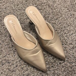 Gold Women's Mules